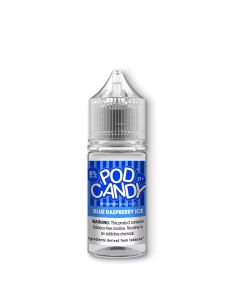 Pod Candy Salt Nicotine Blue Raspberry Ice 30mL E-Liquid